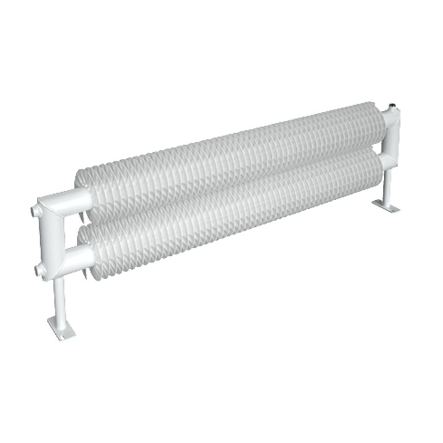 Ribbenbuis conv. D76 lgt. 2100mm zelfst. 2 buis H 1859W