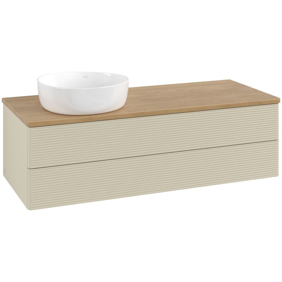 Wastafelonderkast Antao 1200x360x500mm S.Grey Matt Lacquer L22111HJ