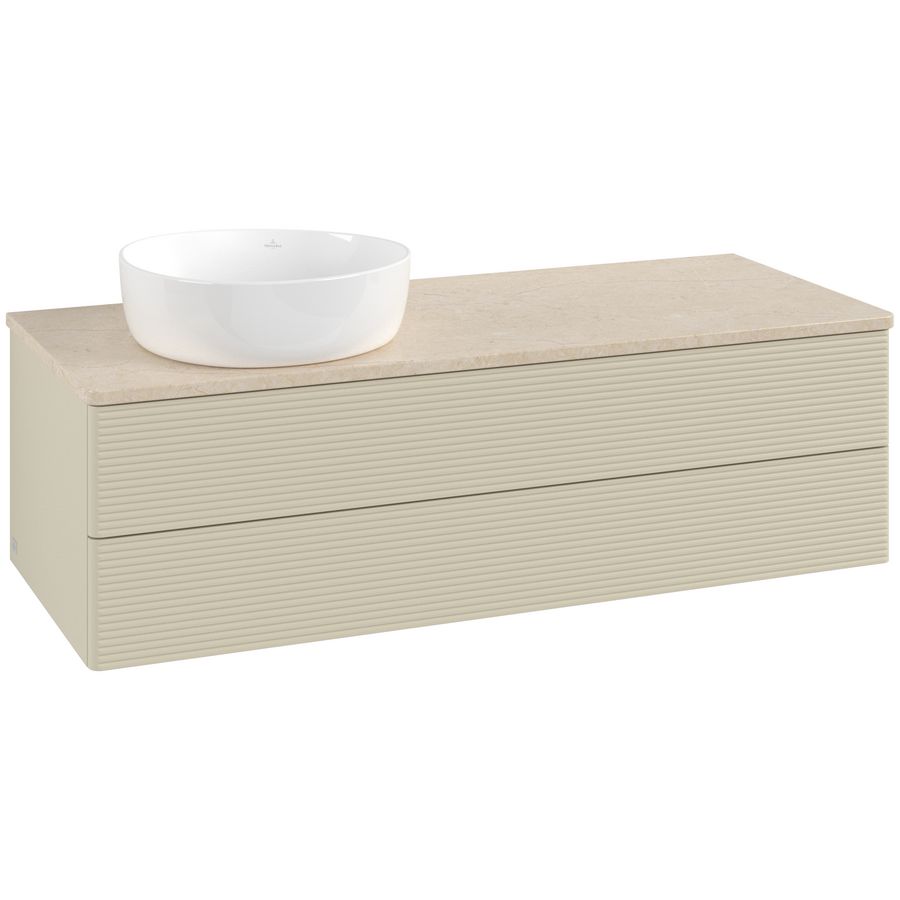 Wastafelonderkast Antao 1200x360x500mm S.Grey Matt Lacquer L22113HJ