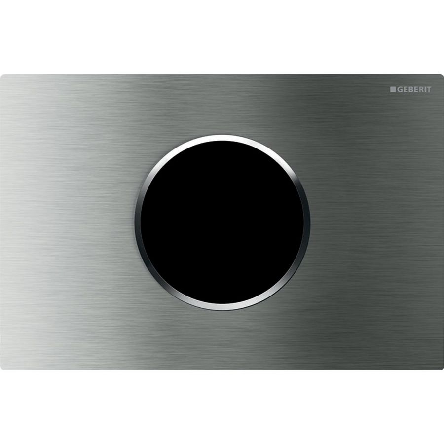 Bedieningsplaat Sigma10 ROUND tbv reservoir 12cm Infrarood 230V RVS geborsteld excl. trafo 12V