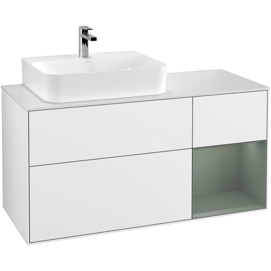 Wastafelonderkast Finion 1200x603x501mm G.White.L G151GMGF