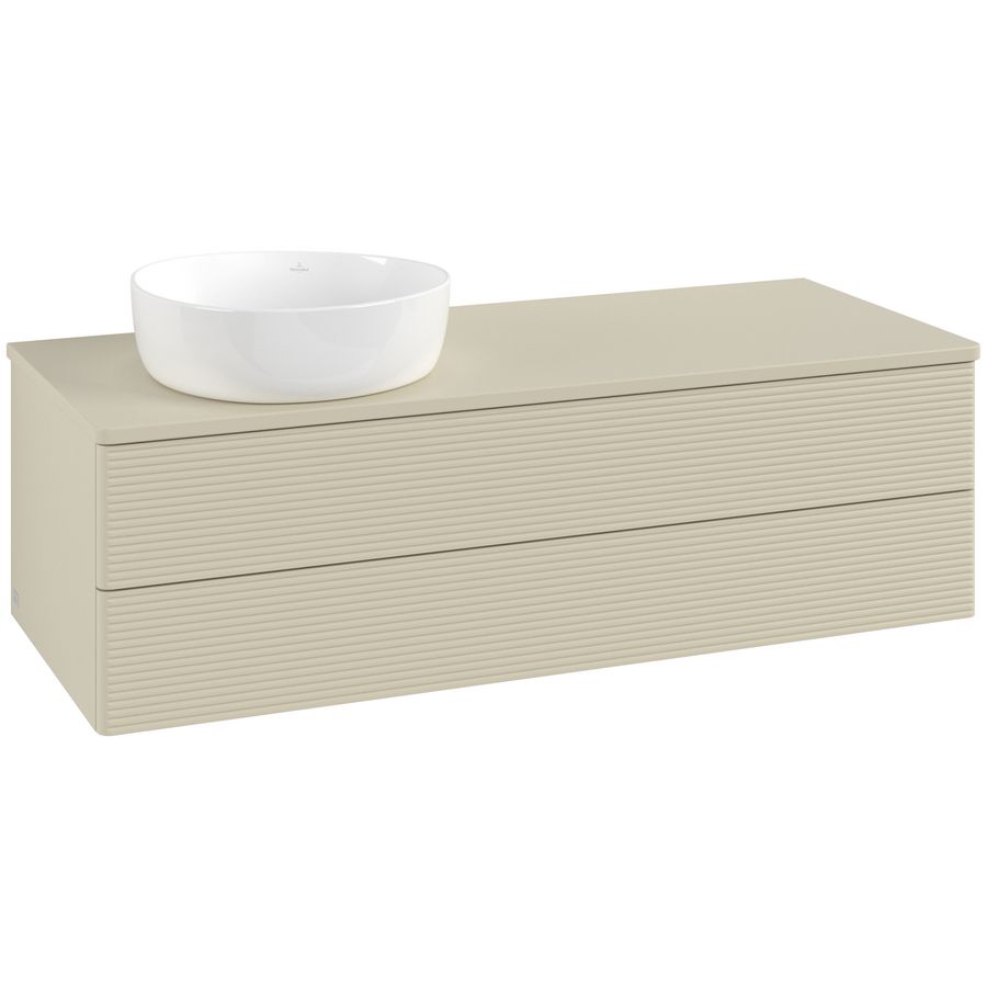 Wastafelonderkast Antao 1200x360x500mm S.Grey Matt Lacquer L22150HJ