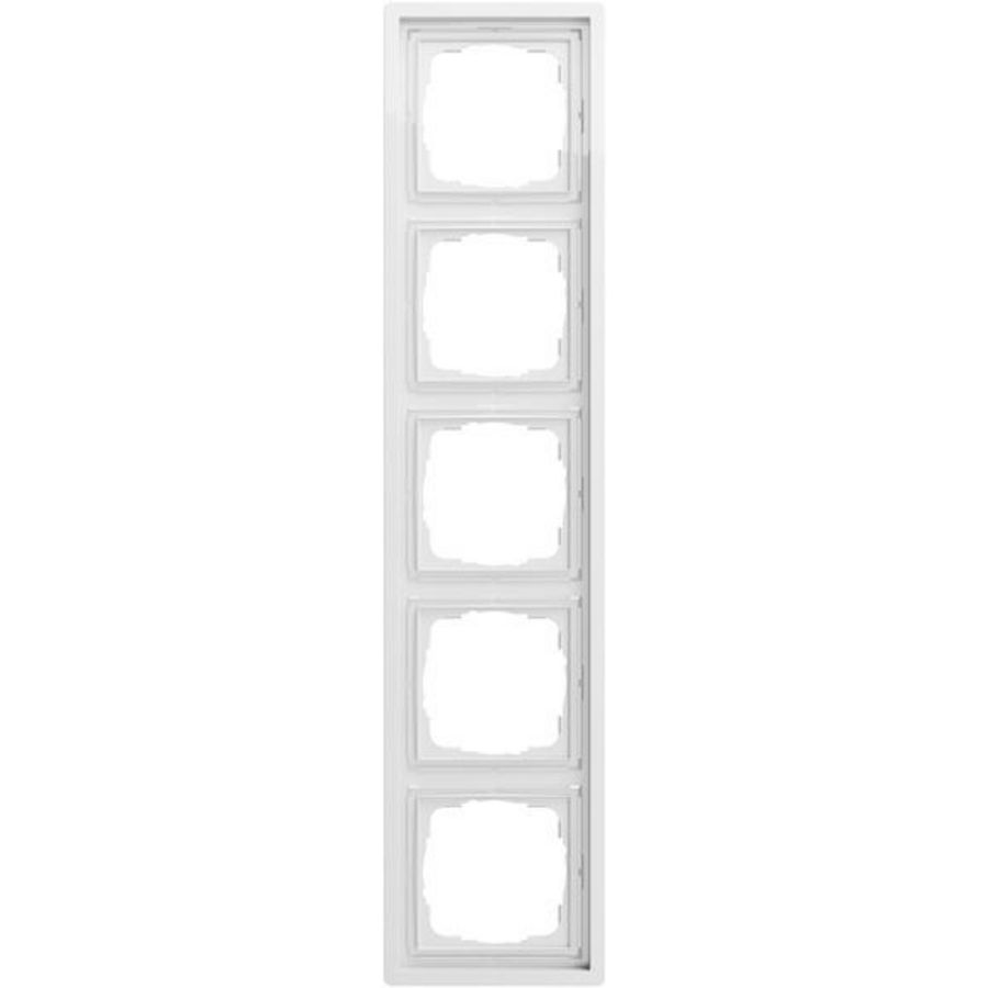 Afdekraam 5-voudig Gira F100 zuiver wit