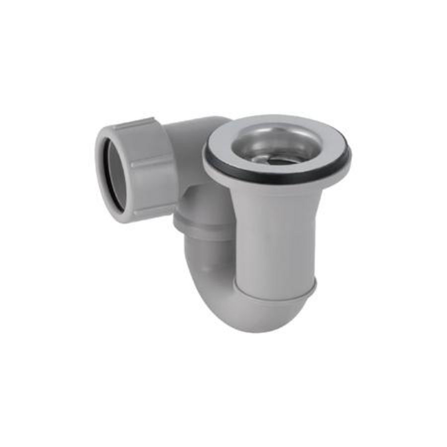 Douchebaksifon met plug v. 52mm gat