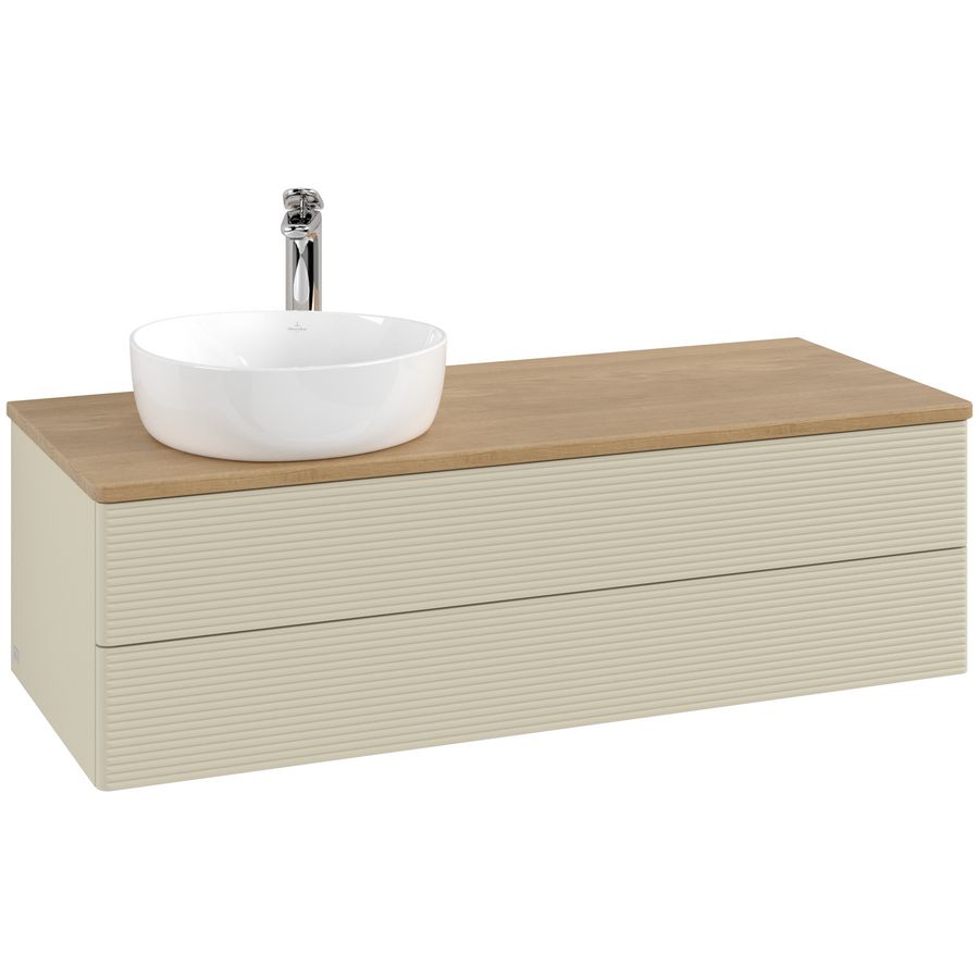 Wastafelonderkast Antao 1200x360x500mm S.Grey Matt Lacquer L22151HJ