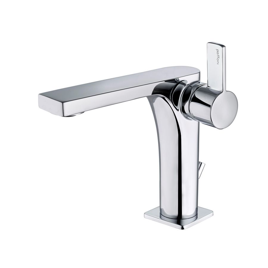 Wastafelmengkraan ROCK met waste-inrichting 1.1/4" RO075CR chroom