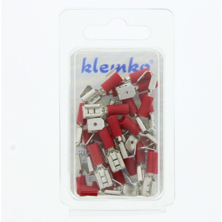 Blister a 25st. geisoleerde vlakstekerh tab 6,3mm 0,5-1,5mm²
