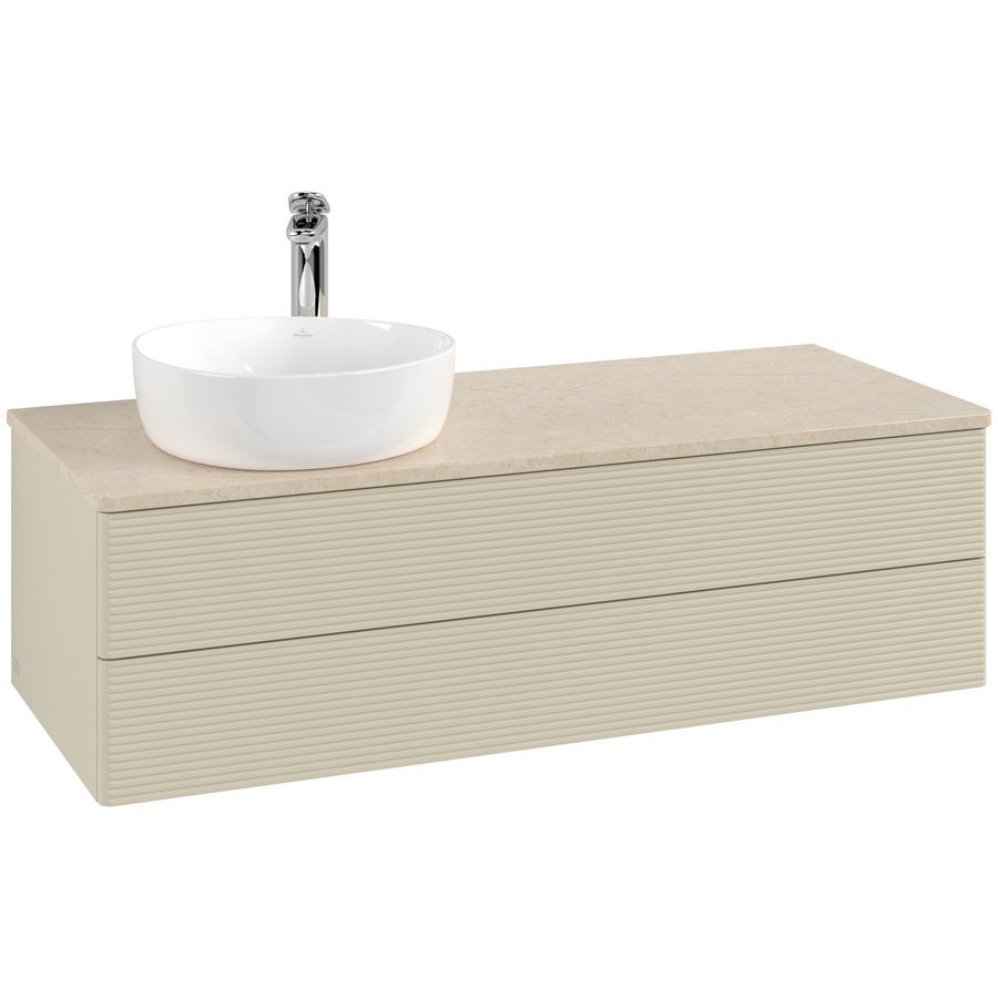 Wastafelonderkast Antao 1200x360x500mm S.Grey Matt Lacquer L22153HJ