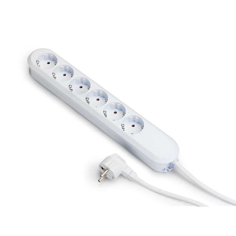 Smart 6x 230V RA 1,5mmet RA stekker wit