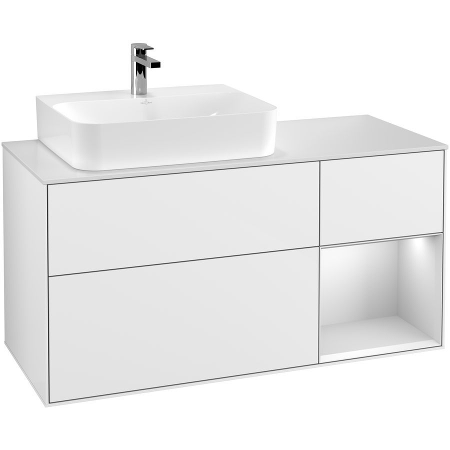 Wastafelonderkast Finion 1200x603x501mm G.White.L G151MTGF