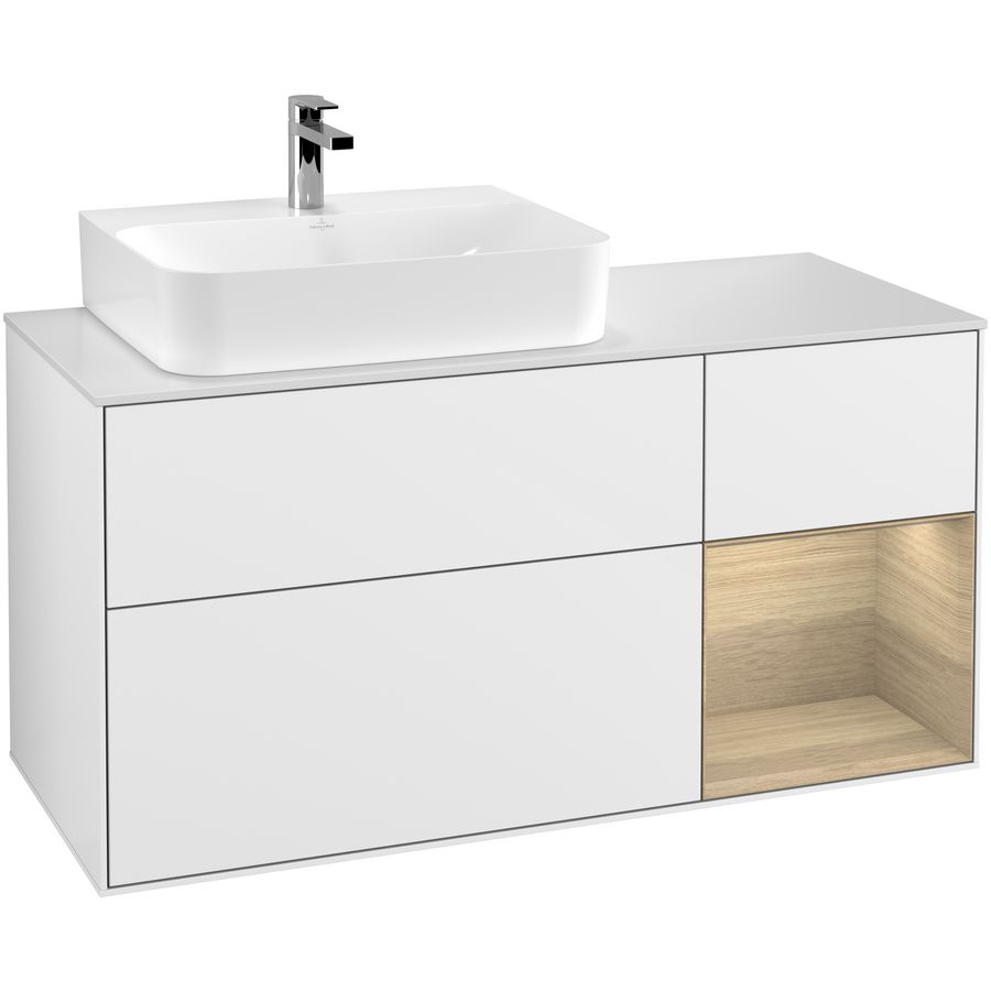 Wastafelonderkast Finion 1200x603x501mm G.White.L G151PCGF