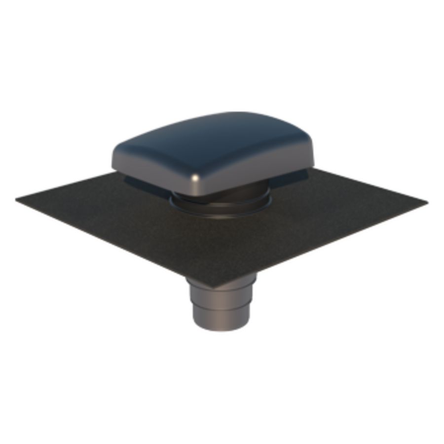 RVT 200 Ontluchtingspan Universeel grijs Ubiflex-zwart