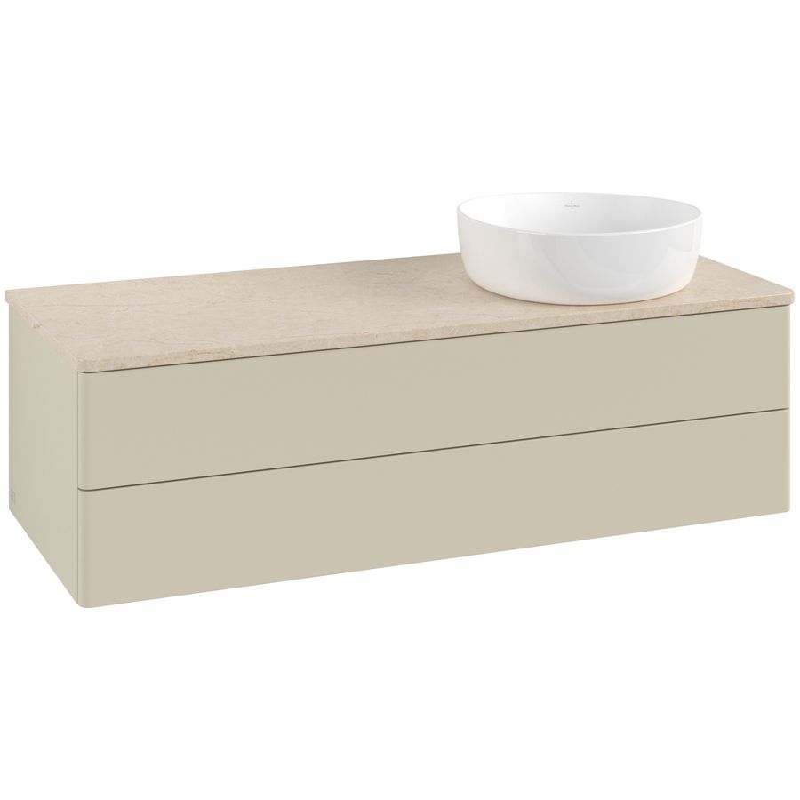 Wastafelonderkast Antao 1200x360x500mm S.Grey Matt Lacquer L23013HJ