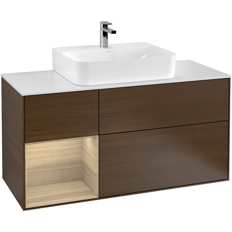 Wastafelonderkast Finion 1200x603x501mm W.Veneer G161PCGN