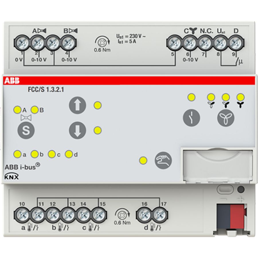 Fan Coil Controller ClimaEco KNX 0-10V 0-10V handbed MDRC (FCC/S1.3.2.1)