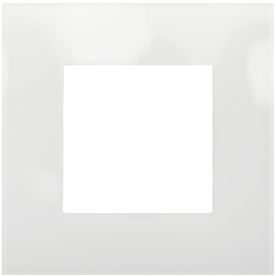 Enkelvoudige afdekplaat Pure liquid snow white