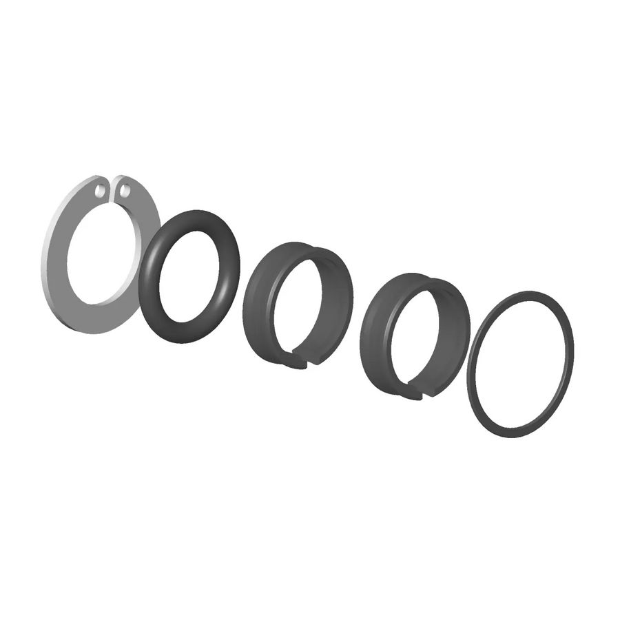 Afdichtingsset voor badkuip staand Uitloop 22x50mm