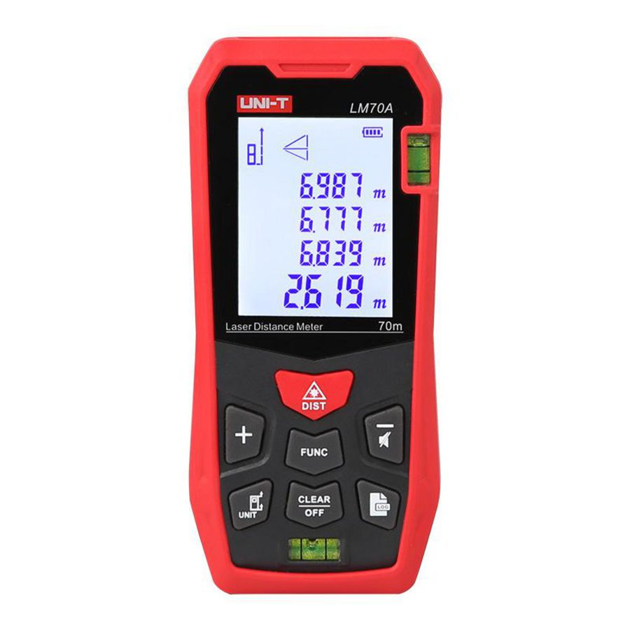 Laserafstandsmeter 70m, nauwkeurigheid 2mm