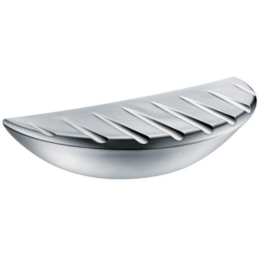 Muurzeepschaal in mat verchroomd Bayblend