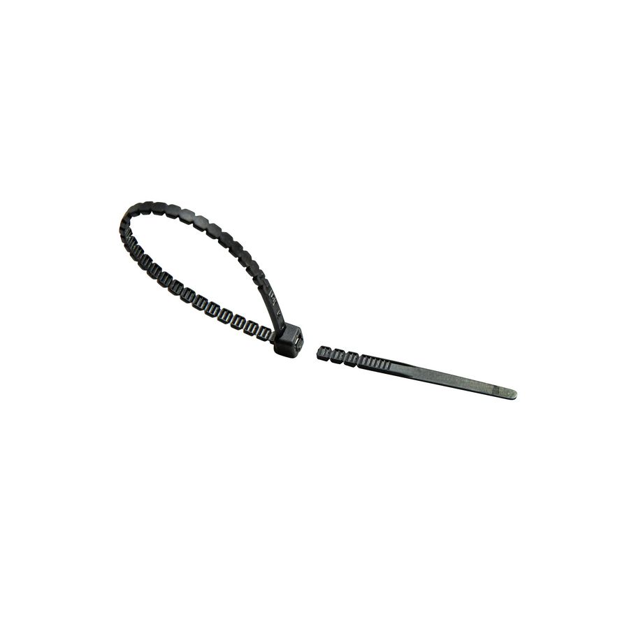 Zak a 100st. Duo tie bundelband Twist to break 150x2.8mm zwart UV-bestendig