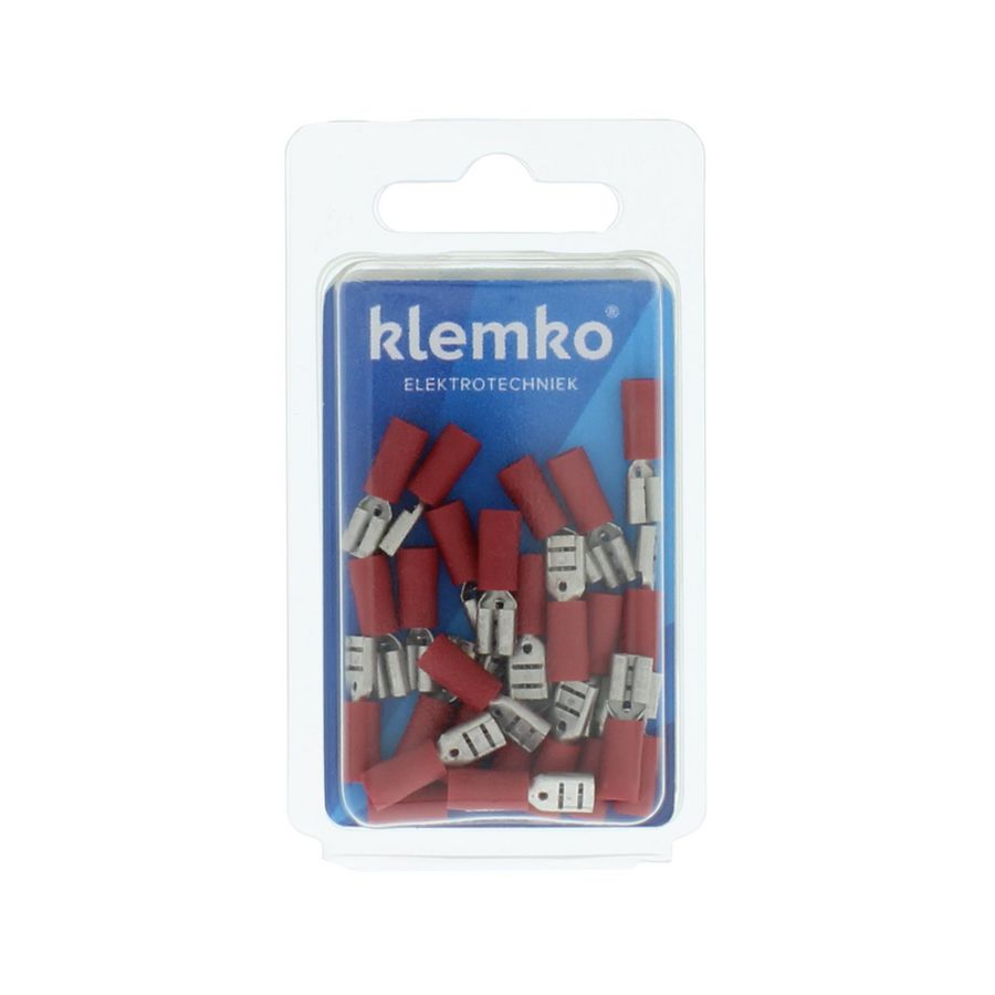 Blister a 25st. geisoleerde vlakstekerh 4,8x0,8mm 0,5-1,5mm²