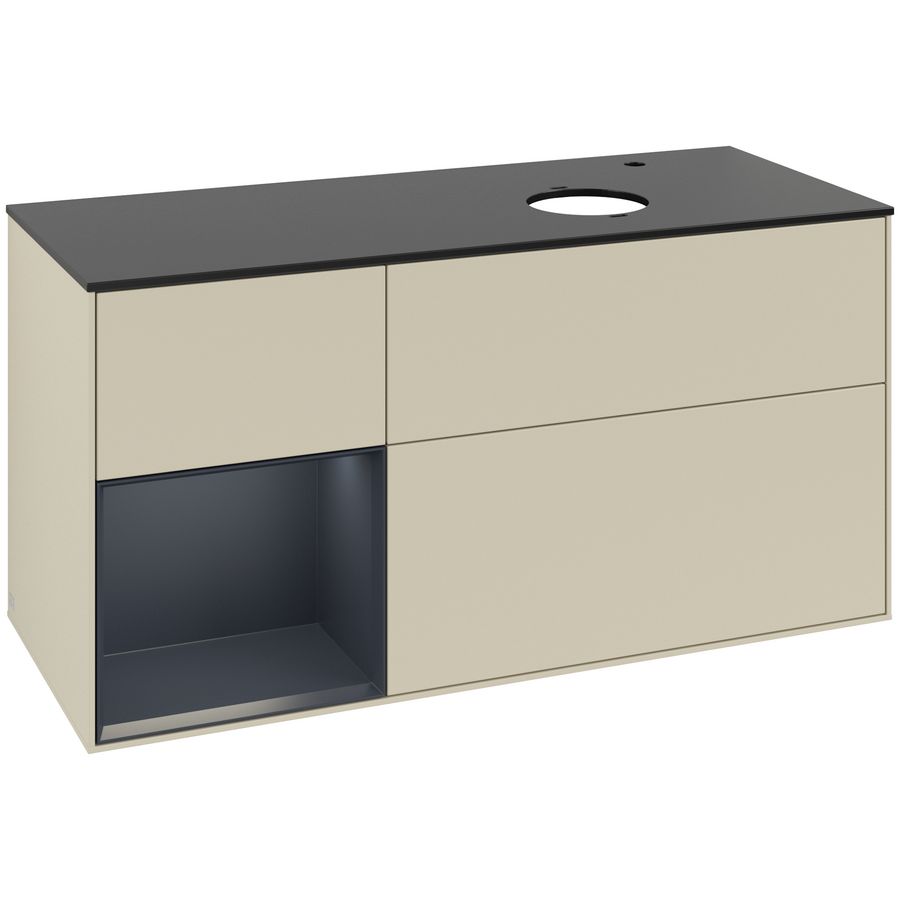 Wastafelonderkast Finion 1200x603x501mm S.Grey Matt Lacquer F922HGHJ