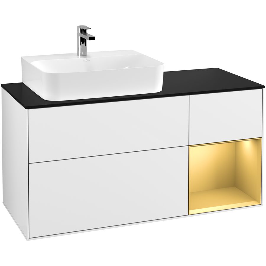 Wastafelonderkast Finion 1200x603x501mm G.White.L G152HFGF