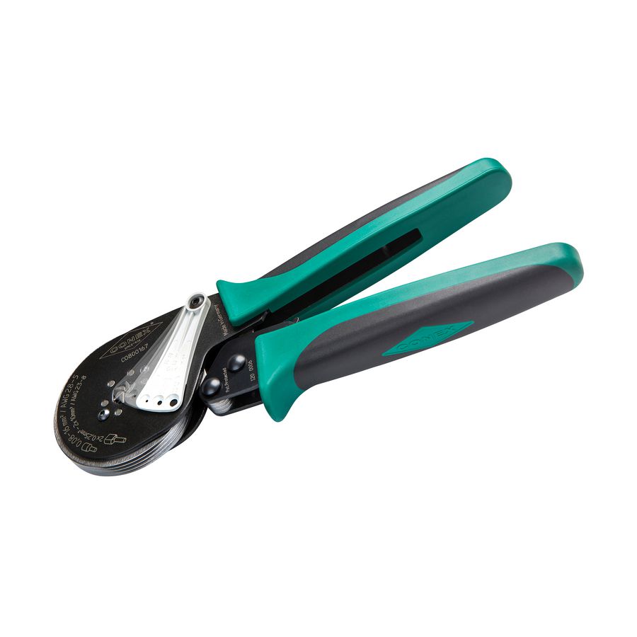 Krimptang adereindhulzen verpersing zeskant 0,08-16,00mm²