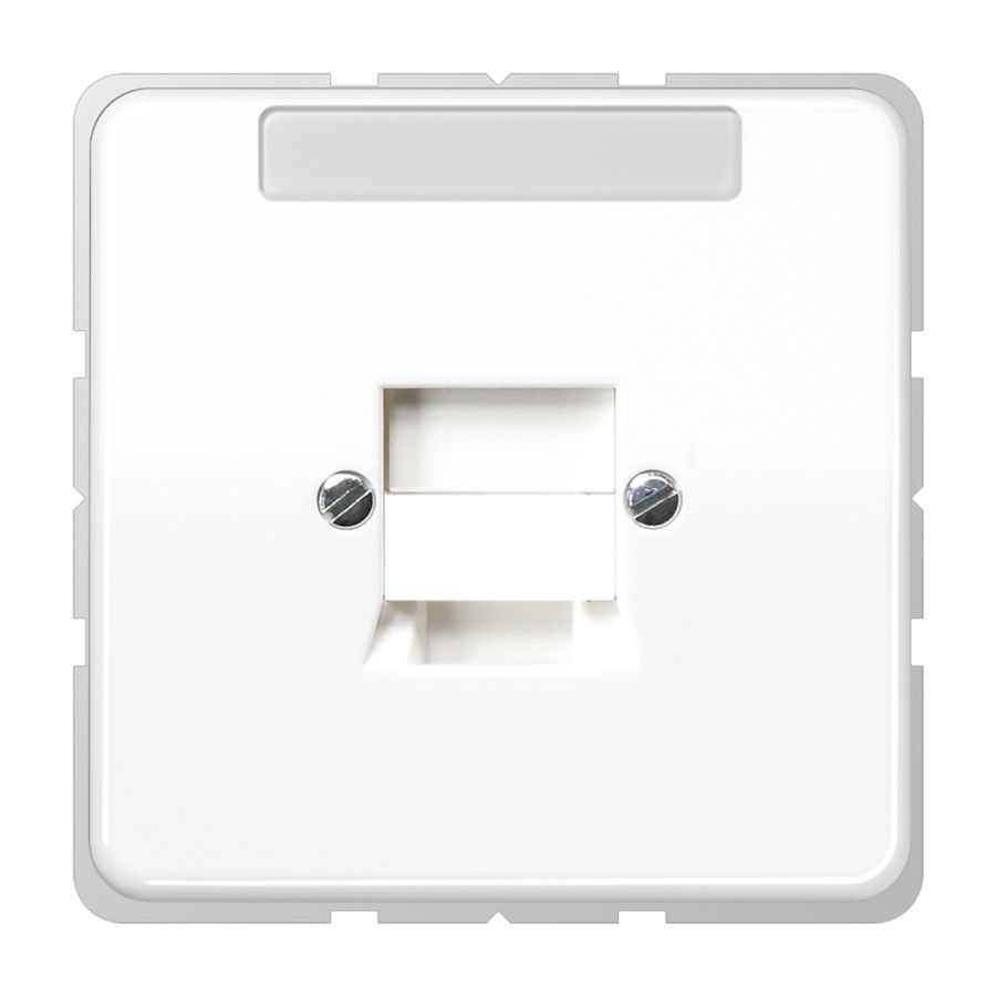 Afdekking a.wit.v.mod.jack 1-voudig CD500 VVE=10