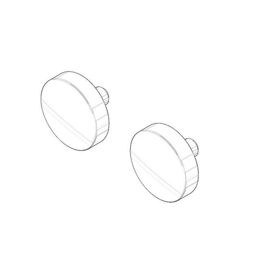 Afdekplaat v. schroef Spiegelschroef 12x8mm chr