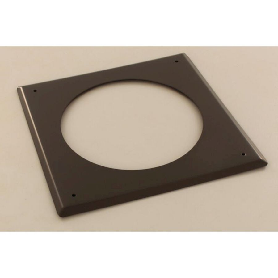 Rozet alu. Ø156 220x220mm voor Diablo Next, Polo zwart