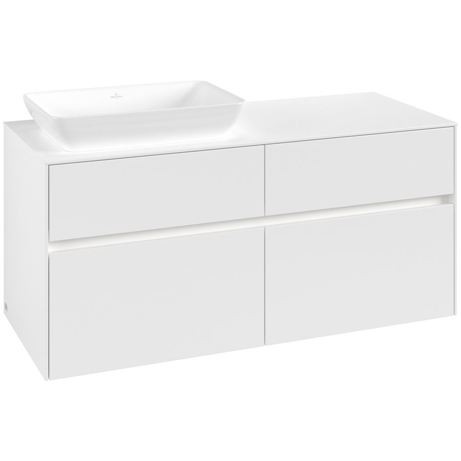 Wastafelonderkast Collaro 1200x548x500mm Wh.Matt C113B0MS