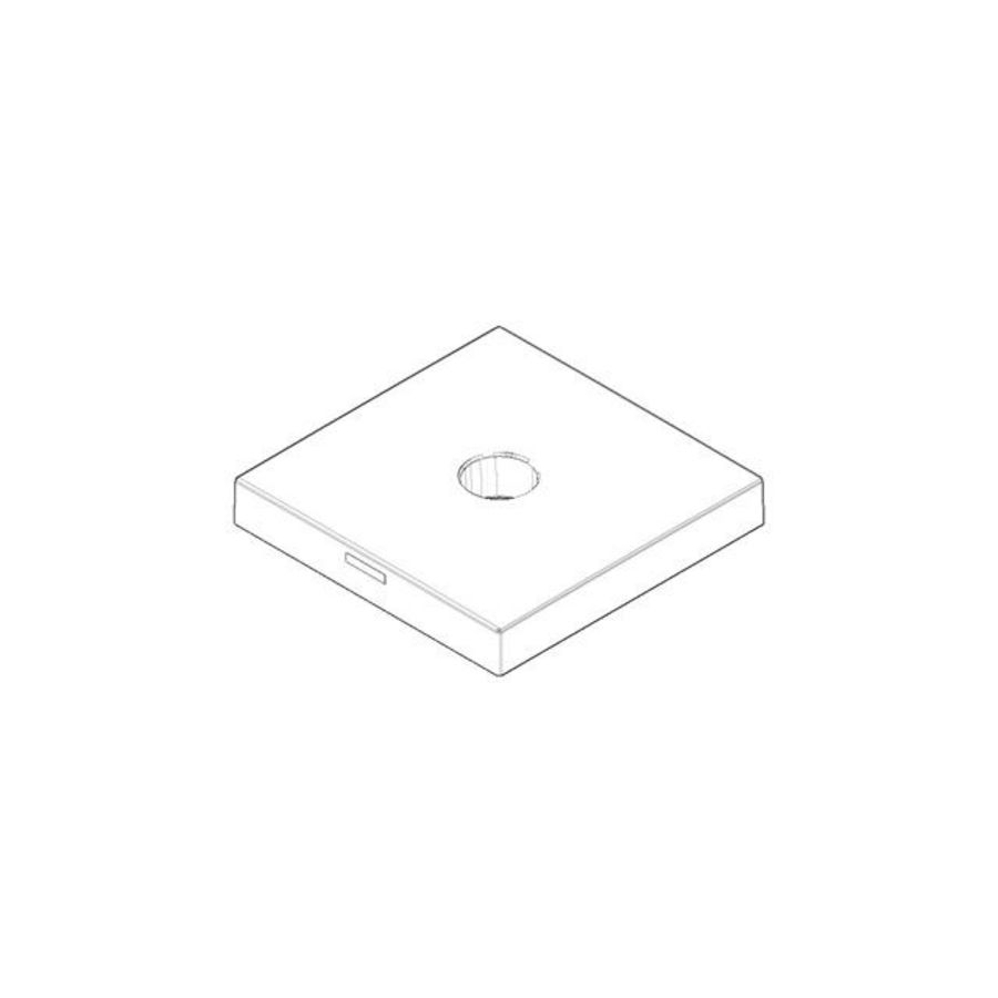 Rozet Hot 55x55x8,5mm chr