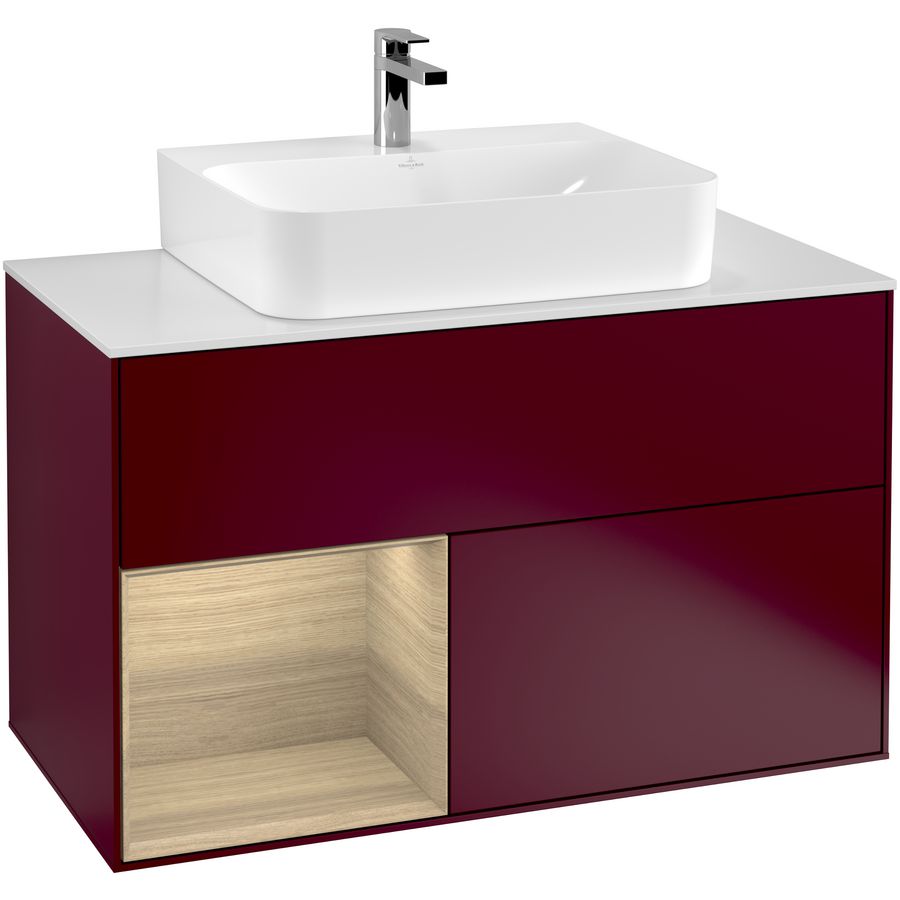 Wastafelonderkast Finion 1000x603x501mm Peony Matt Lacquer G111PCHB