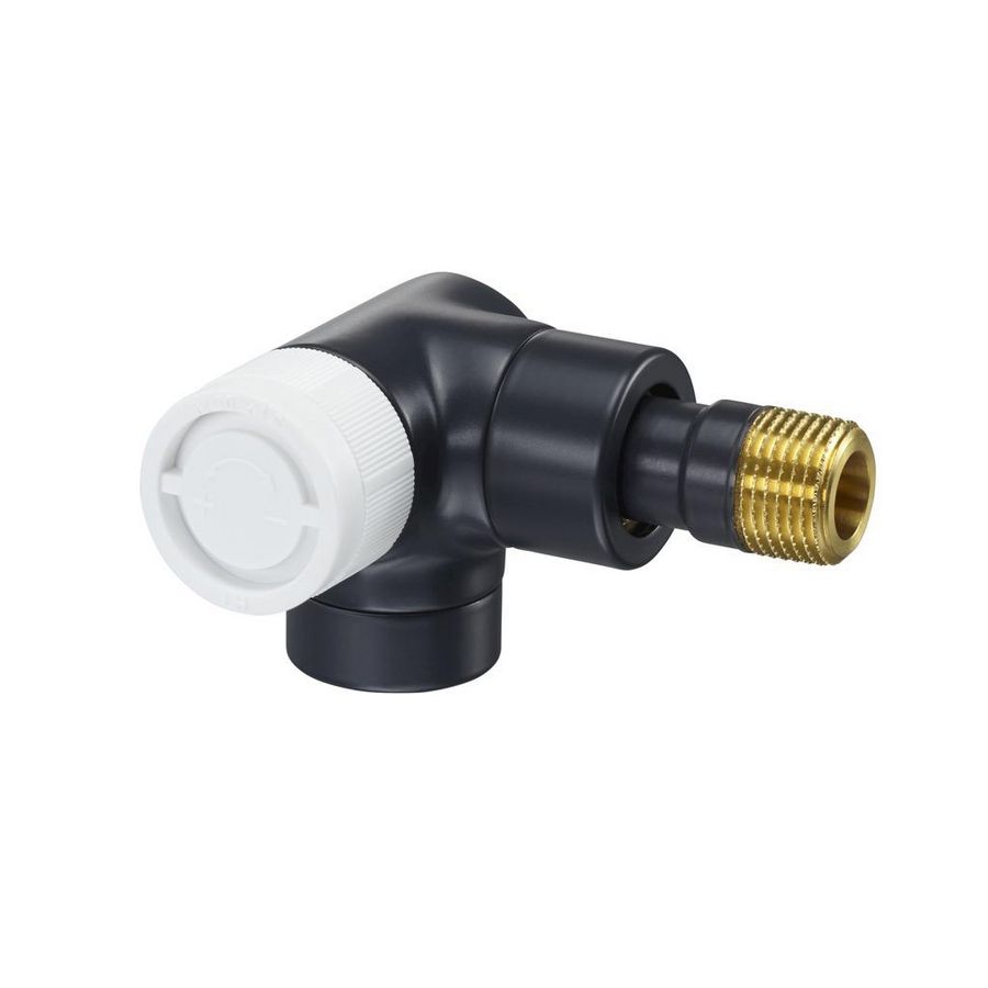 Radiatorafsluiter thermostatisch E (DHL) 1/2" antraciet