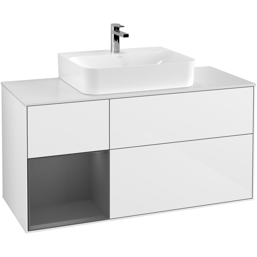 Wastafelonderkast Finion 1200x603x501mm G.White.L G161GKGF