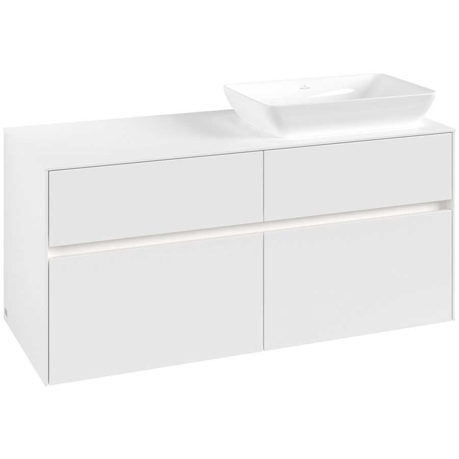 Wastafelonderkast Collaro 1200x548x500mm Wh.Matt C114B0MS