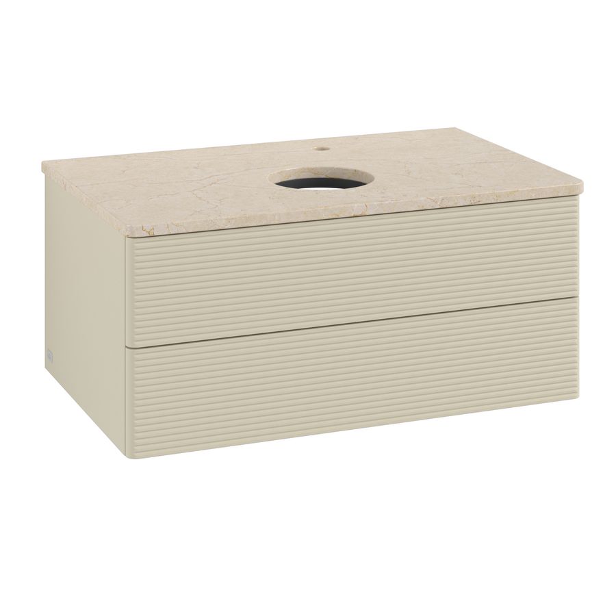 Wastafelonderkast Antao 800x360x500mm S.Grey Matt Lacquer K19153HJ