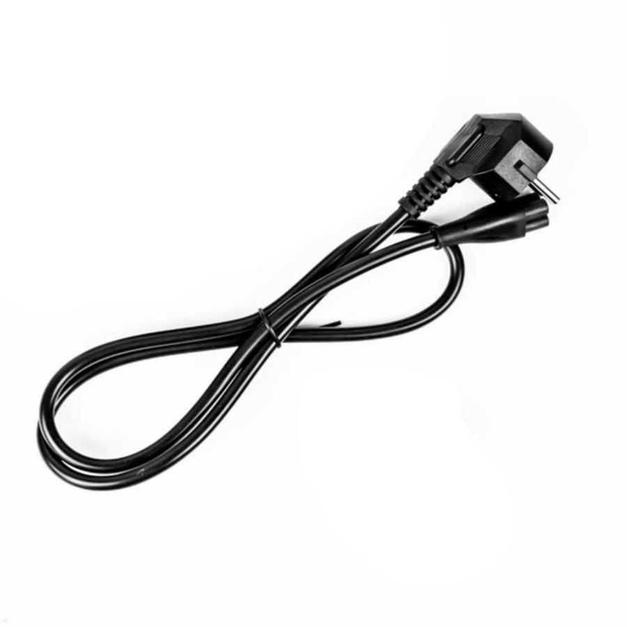 Netsnoer RA stekker / IEC 1m zwart