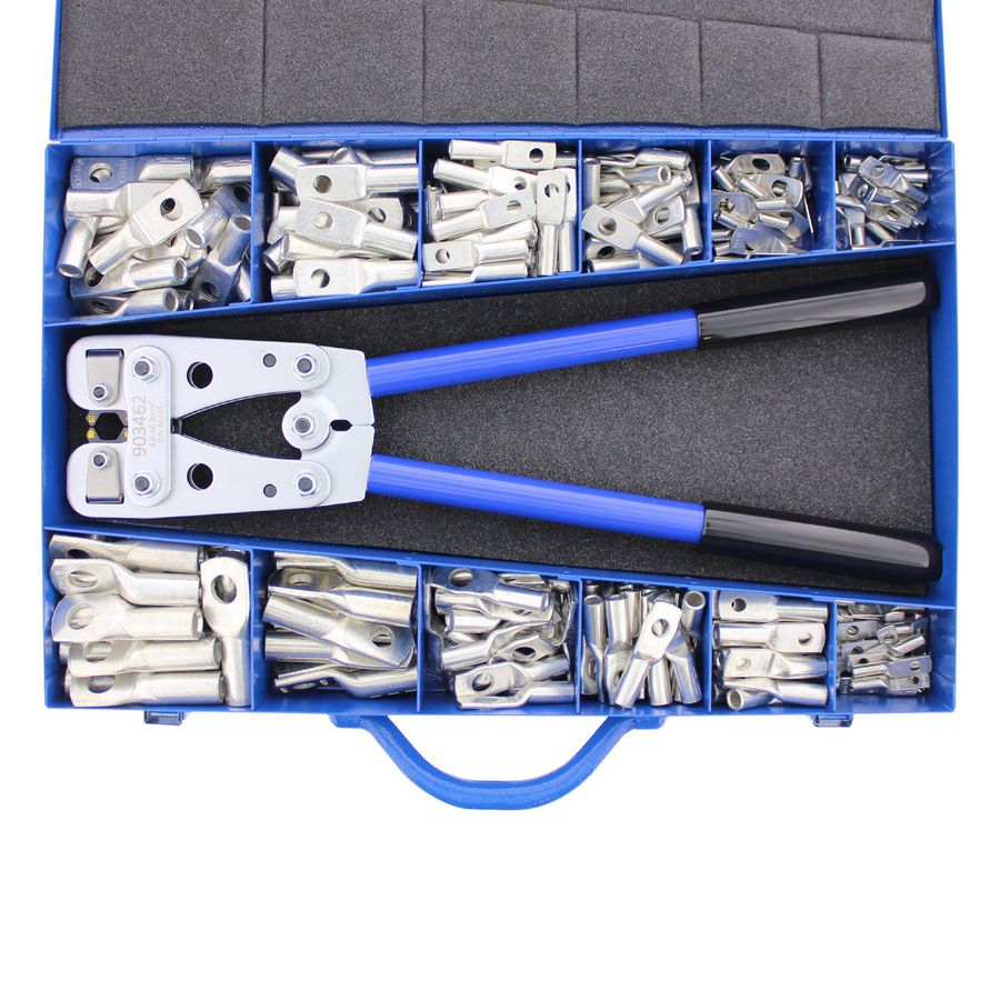 Assortiment 240 Buiskabelschoenen DIN, lange schacht 10-50mm