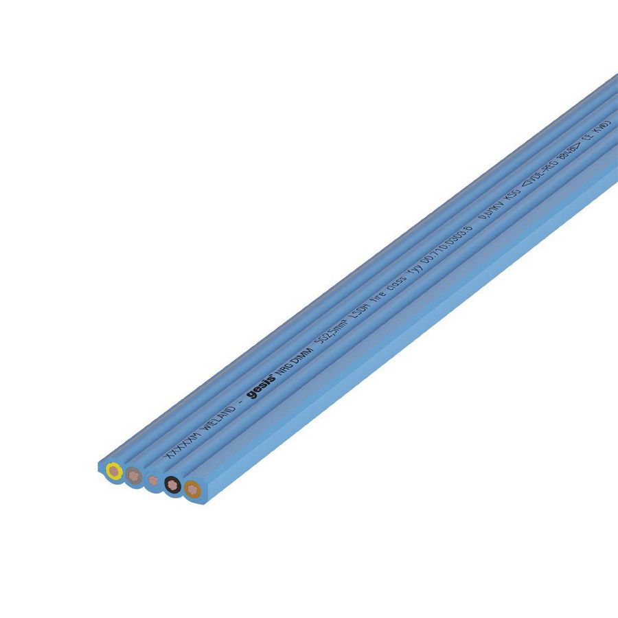 Vlakkabel 5G2,5mm² B2CA blauw
