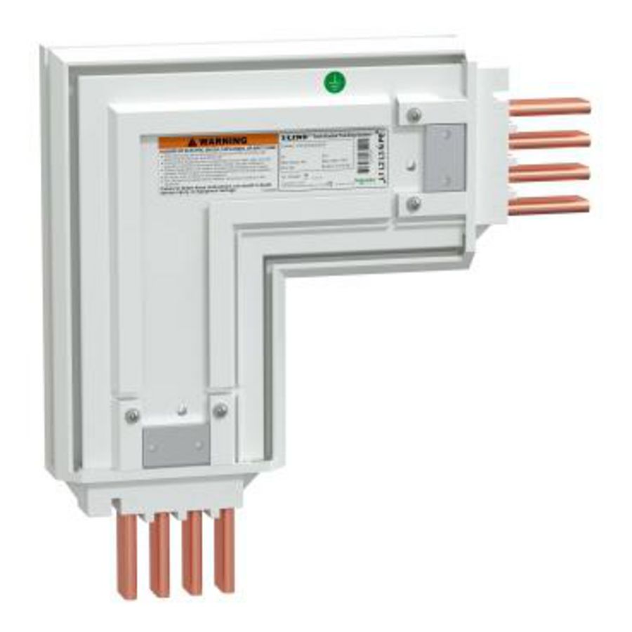 Elleboog, I-Line Track, 400A, koper, 3L+N+PE (PE=50%CU), IP4