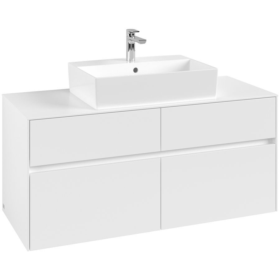 Wastafelonderkast Collaro 1200x548x500mm Wh.Matt C12800MS