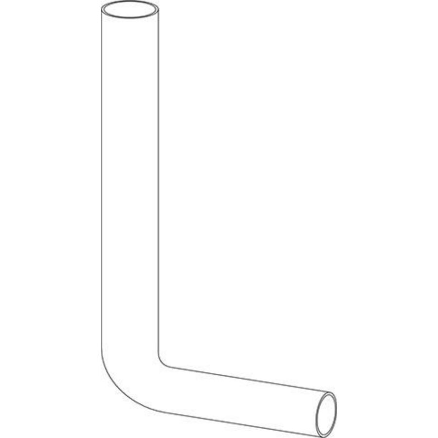 Valpijpbocht 380x210mm wit