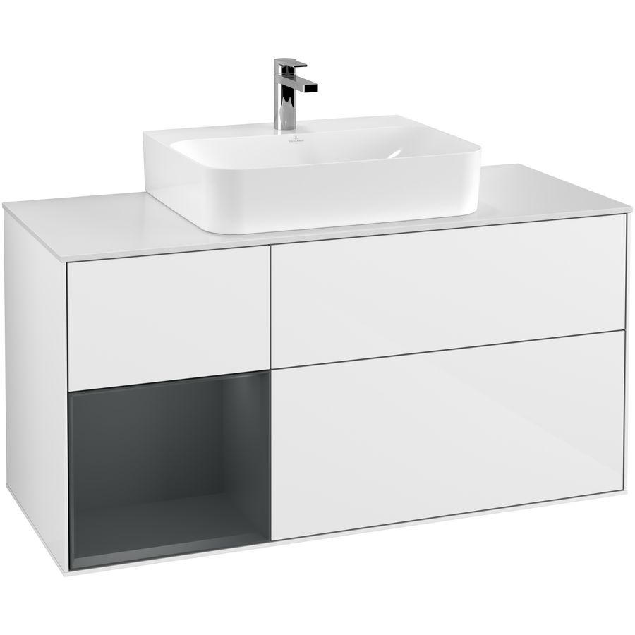 Wastafelonderkast Finion 1200x603x501mm G.White.L G161HGGF