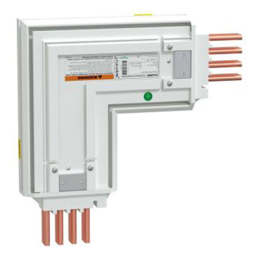 Elleboog, I-Line Track, 400A, koper, 3L+N+PE (PE=50%CU), IP4