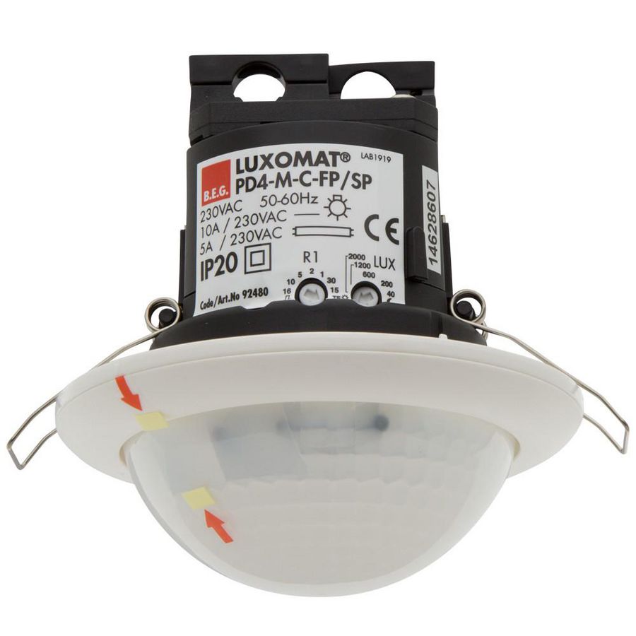 Aanwezigheidsmelder C Veiligheid 360gr. IB wit IP20 40m 1Kan