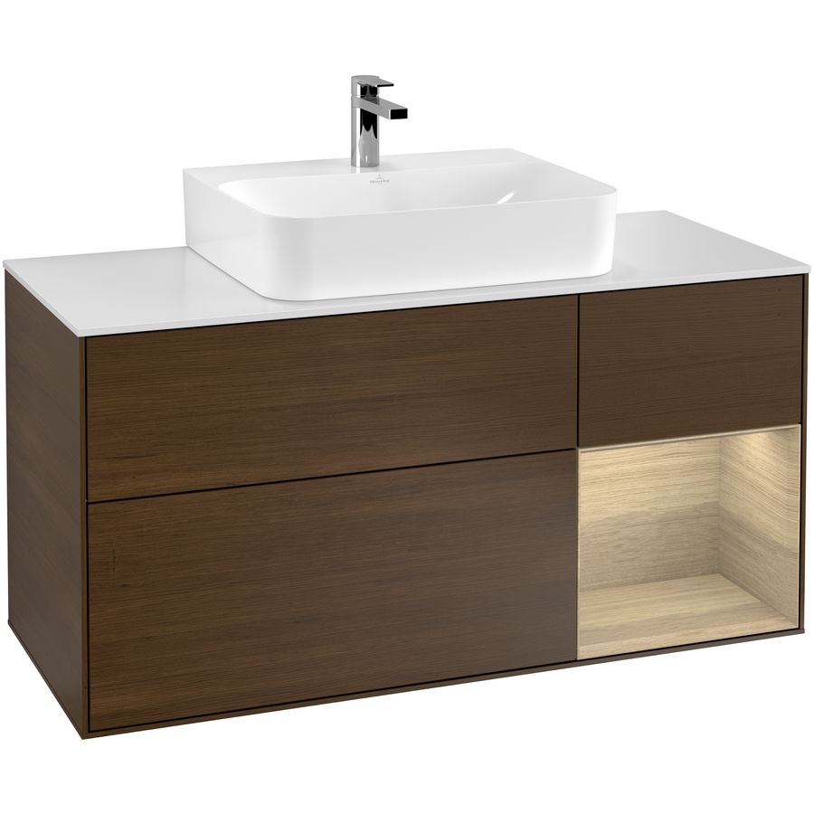 Wastafelonderkast Finion 1200x603x501mm W.Veneer G171PCGN