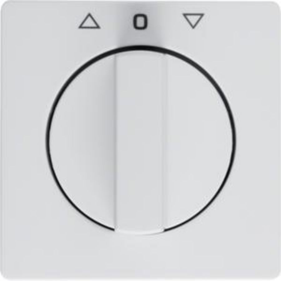 Centraalplaat draaiknop jaloezie bediening berker Q.1/Q.3/Q.7 polarwit