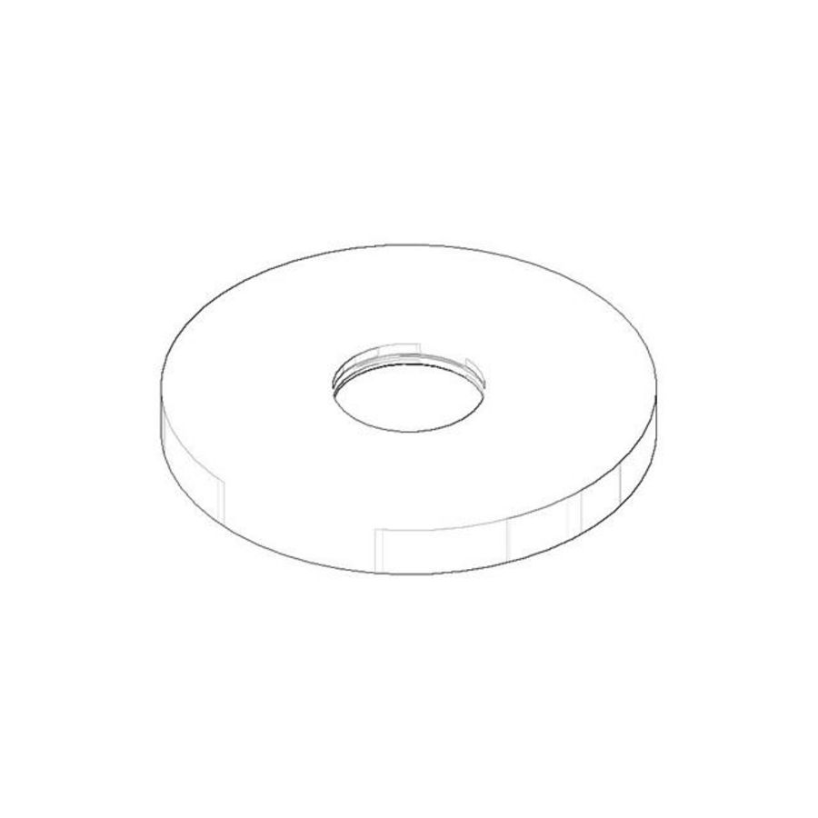 Rozet 85x9,2mm Platina gebors.